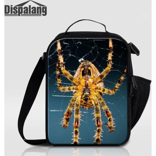 New Design Spider Printing Portable Thermal Lunch Bags for Women Kids Men Insulated Tote Bag Storage Meal Box Cooler Lunch Box