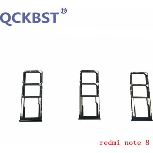 New Sim Card Slot Tray Holder Adapter Parts For Xiaomi Redmi note 8 SIM Needle feeding