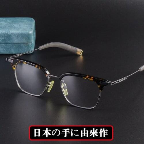 Spectacle frame mens dlx107 nearsighted frame fashion business titanium frame womens customized nearsighted glasses