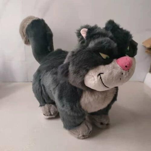 Original Disney Cinderella Lucifer Cat Plush Toy Princess Kids Animals Stuffed Dolls 45cm High Quality Birthday Gifts For Child