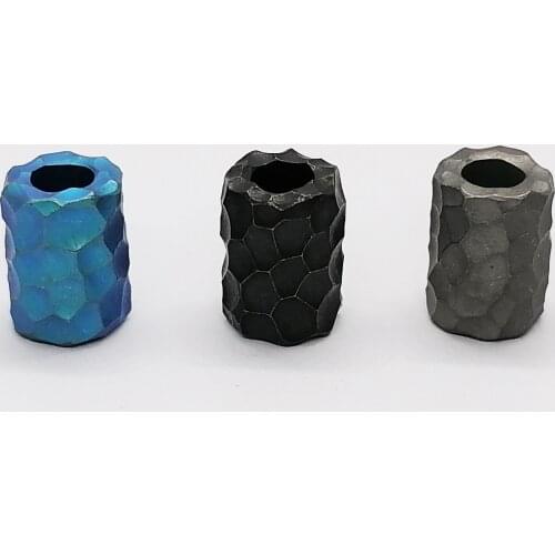 Titanium Alloy Knife Lanyard Beads Pendant for Outdoor EDC Paracord