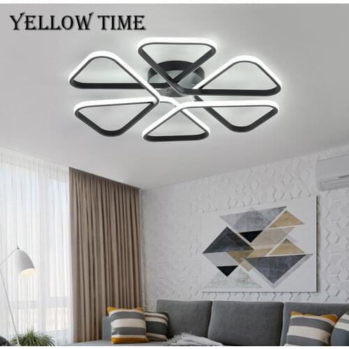 Luminaires Modern Led Ceiling Light Indoor Home Lighting Fixtures For Living room Bedroom Dining room Black&White Ceiling Lamps