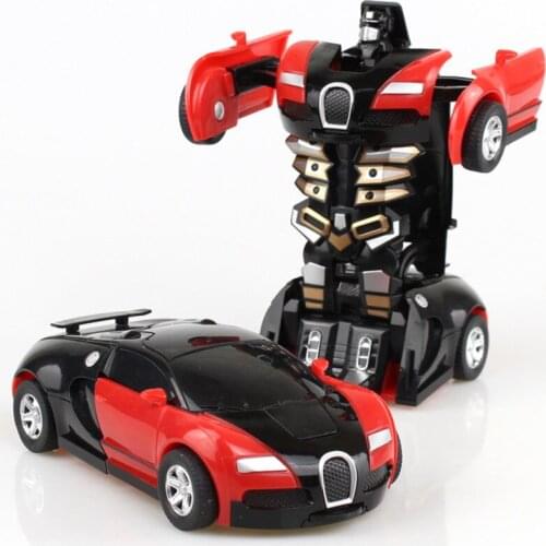 Arrival One-key Deformation Car Toys Automatic Transform Robot Plastic Model Car Funny Diecasts Toy Boys Amazing Gifts Kid Toy