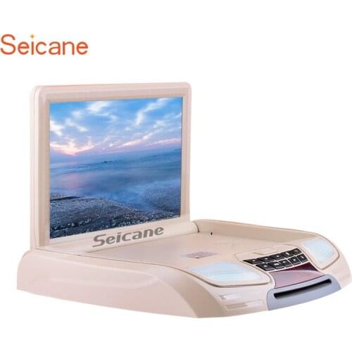 Seicane 12.1 inch 1024*800 Universal Slot-in Roof Mount Player Support IR/FM Remote Control HD 1080P Video USB SD HDMI