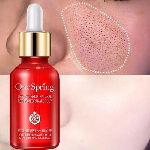 Red Pomegranate Fresh Moisturizing Facial Essence Deeply Nourishes Refreshing Oil Control Face Sreum Shrink Pores Skin Care