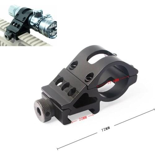 Tactics 1Inch 25.4mm Offset Scope Flashlight Ring Mount Fit 20mm Picatinny Rail For Rifle Airgun Shooting