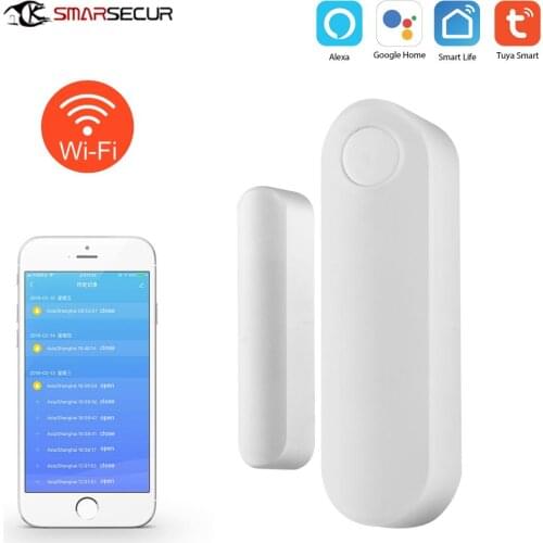 Tuya Smart Magnetic Detector Door Open / Closed Detectors APP Control WiFi Door Window Sensor