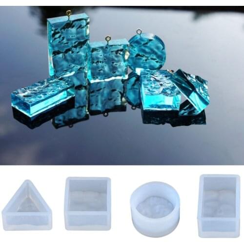 1 Piece 3D Water Ripple Cabochon Silicone Resin Mold Jewelry Cute Making DIY Craft