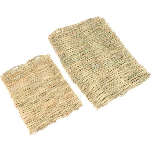 Rabbit Grass Chew Mat Small Animal Natural Soft Grass Hamster House Pig Cage Hot