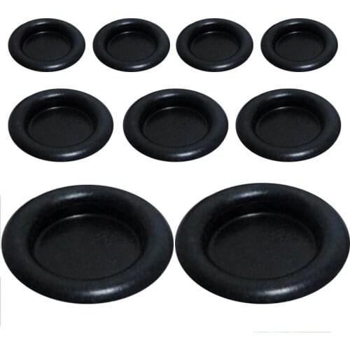 16mm 18mm 20mm Inner Diameter Black Drilling Open Hole Protector Armature Single Side Wiring Cable Rubber Ring Gasket Grommet