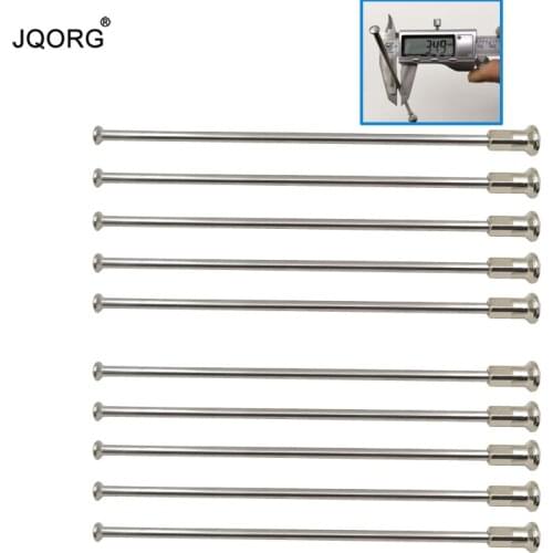 40 Pieces A Lot 9 G 3.5 mm Straight Head Motorcycle Spokes 304 Stainless Steel Material Straight Pull Cylinder Motocross Spokes