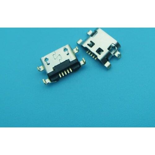 50pcs For Alcatel 6035R Idol S 4033 4033D POP C3 C7 7041D micro usb charge charging jack connector plug dock socket port