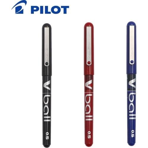 6ps PILOT BL-VB5 Straight Liquid Type Signature Ballpoint Pen 0.5mm for Elementary School Students