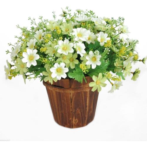 1 Bouquet 28 Heads Artificial Fake Cute Daisy Flowers Handmade Artificial Flower Party Wedding Home Garden Decoration For Indoor