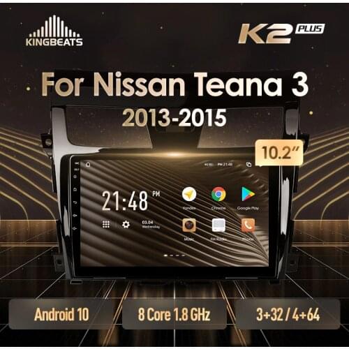 KingBeats Android 10 Octa-Core head unit HU 4G in Dash Car Radio Multimedia Video Player Navigation GPS For Nissan Teana J33 2013 - 2015 no dvd 2 din Double Din Android Car Stereo 2din