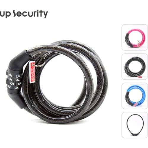 New Code Password Bike Combination Lock Bike Cable Lock Tough Security Coded Steel Wiring Bicycle Safety Lock