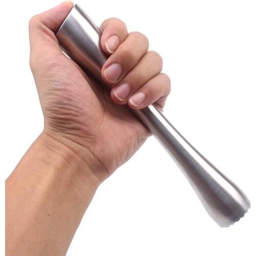 Best selling metal stainless steel popsicle Creative bartender Lemon Fruit Muddlers Caipininha Pestles Crusher