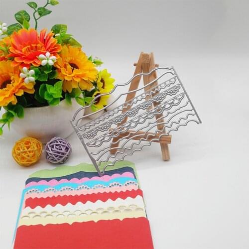 Metal Cutting Dies Lace new for decoration card DIY Scrapbooking stencil Paper Craft Album template Dies 12*8.2cm