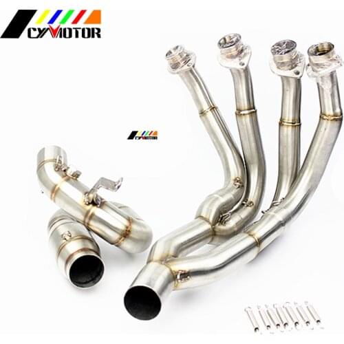 Motorcycle 51mm Middle Pipe System Slip-on Exhaust For YAMAHA YZF R6 YZF-R6 2006 2007 2008 2009 2010 2011 2012 - 2016 2017 2018