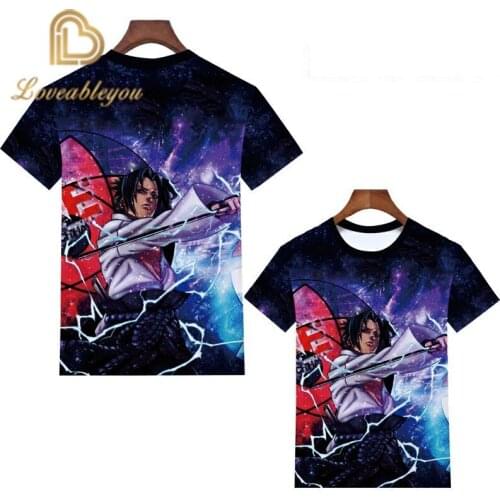 2020 New Style Naruto T Shirt Japanese Anime Design T-shirt Fashion Style Cool Top Tshirt Men Women Pop Tee Tops