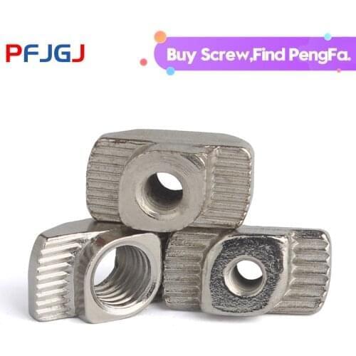 Peng Fa 304 stainless steel European standard T-nut aluminium profile T-nut M4 M5 M6 M8