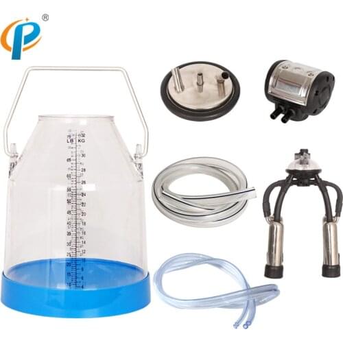 32L Cattle Transparent Milk Barrel Single Bucket Cluster for Cow Milking Parlor