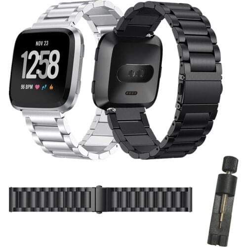 For Fitbit Versa 2 /Versa Lite Watch Strap Metal Bracelet Wrist Band Elegant Stainless Steel For Fitbit Versa Smart Watch Band