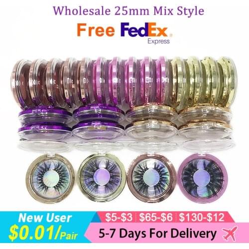 Mink Eyelash Wholesale Lashes Packaging Box 30/40/50 25mm Lashes In Bulk Eyelashes Mink Dramatic Long 3D Mink Lashes Vendor