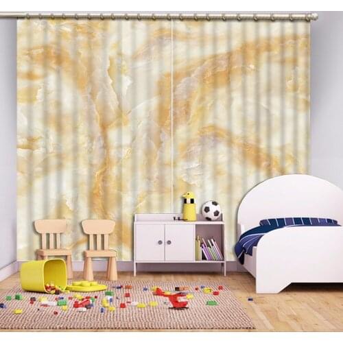 Luxury European Modern marble 3d curtain
