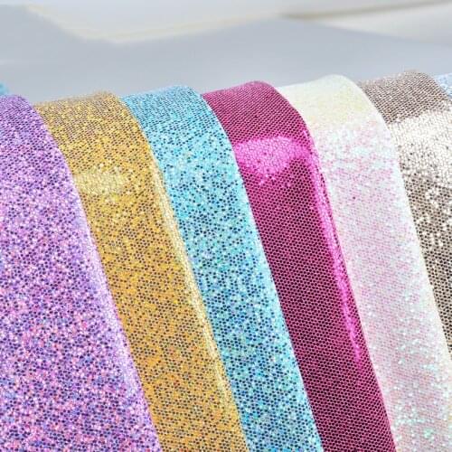 50cm*138cm Pu Grid glitter Leather Fabric Synthetic Leather For DIY Handmade Sew Clothes Accessories Supplies