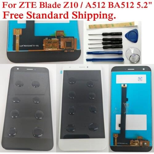 Shyueda For ZTE Blade Z10 / A512 BA512 5.2" 100% Test AAA+ LCD Display Touch Screen Digitizer with free tools