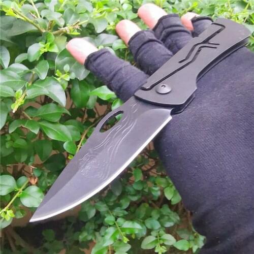 Folding Fruit Knife, Stainless Steel Pocket Knife, Outdoor Camping, Picnic Tool, Jungle Picking Tool, Sharp and Durable
