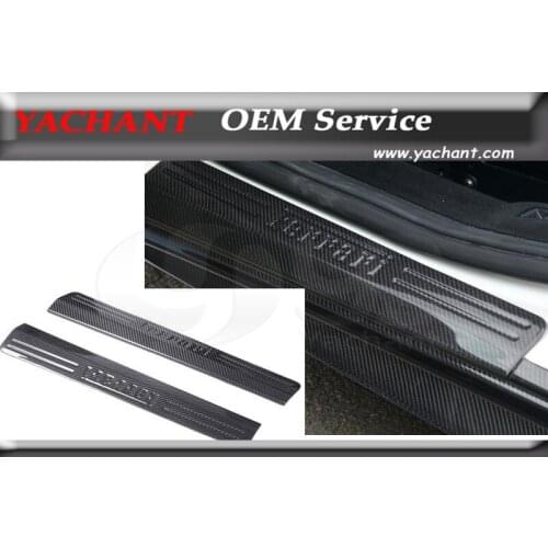 Car-Styling Dry Carbon Fiber Door Sill Fit For 2010-2014 F458 Italia Coupe & Spider Kick Step Panel Door Sill