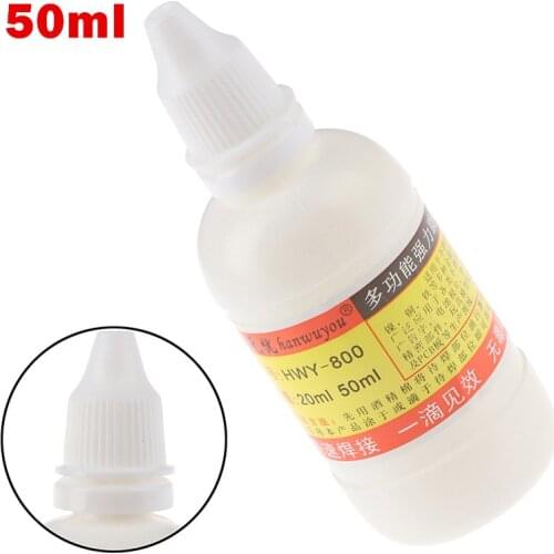 1pc 50ml Stainless Steel Liquid Flux Soldering Paste Flux Liquid Solders Water Durable Liquid Solders