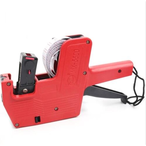 1 PC Tag Machine Single Row 8 Bits Label Price Machine Tag Machine with Sticker Label Ink Roll Ink Suitable For Commercial Use