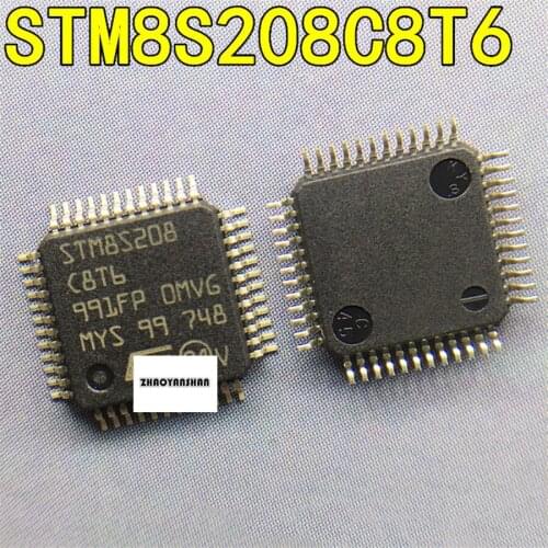 10pcs X STM8S208C8T6 STM8S208 LQFP48 NEW Free Shipping