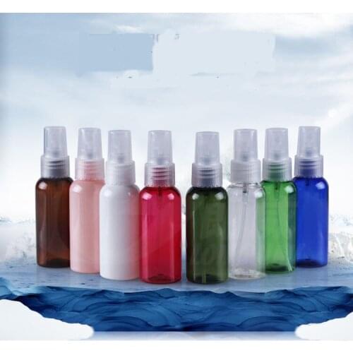 1000PCS 50ML Small Empty Plastic Perfume Atomizer Spray Bottle plastic Spray Bottles Black sprayer Perfume Cosmetic Containers