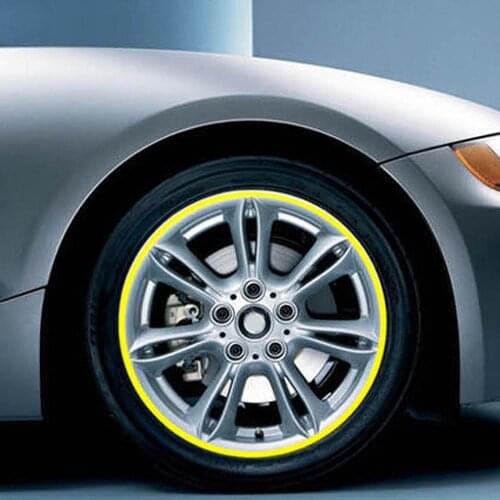 16 Pcs/Set Sticker Motorcycle Car Vehicle Reflective Waterproof Rim Stripe Wheel Decals Tapes Stickers