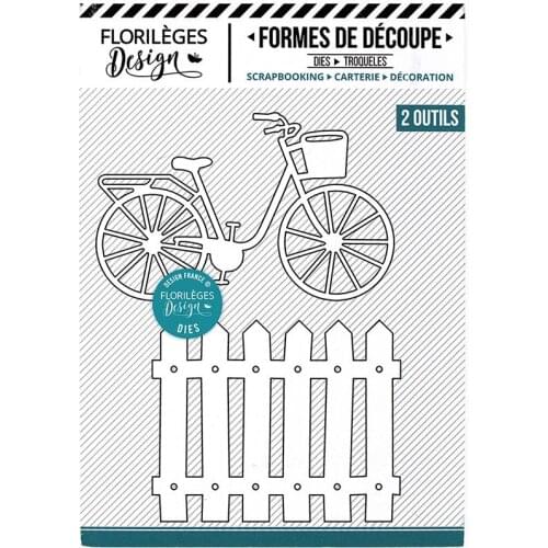 2021 AliliArts Metal Cutting Dies Bicycle & fence diy Scrapbooking Photo Album Decorative Embossing PaperCard Crafts Die