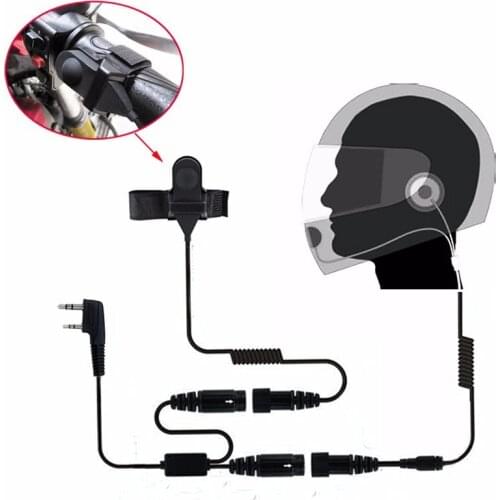 2019 Motorcycle Full Face Helmet Headset PTT Mic for Kenwood BAOFENG CB Radio UV-5R UV-5RE Plus BF-F8+ GT-3 88Walkie Talkie Mark