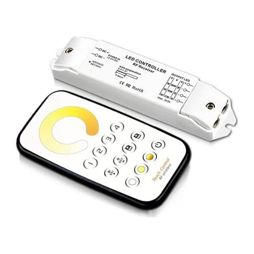 4 Zone CCT Color LED Controller Tunable White Dimmer