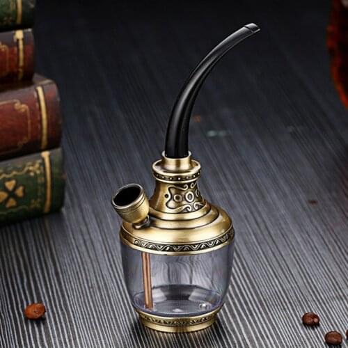 Cigarette Accessories Handheld Hookah Water Filter Dual-Purpose Cigarette Pipe Holder Mini Shisha Hookah Smoking Accessories