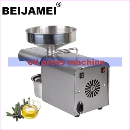 BEIJAMEI Commercial Automatic Oil Press Machine Nuts Seeds Oil Presser Pressing Machine Cold Hot Press All Stainless Steel