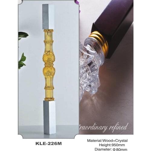 Freeshipping 950mm Dia 80mm Acrylic Archic Royal Pantinated Pole Pillar Baluster Post for Stair and Handrail