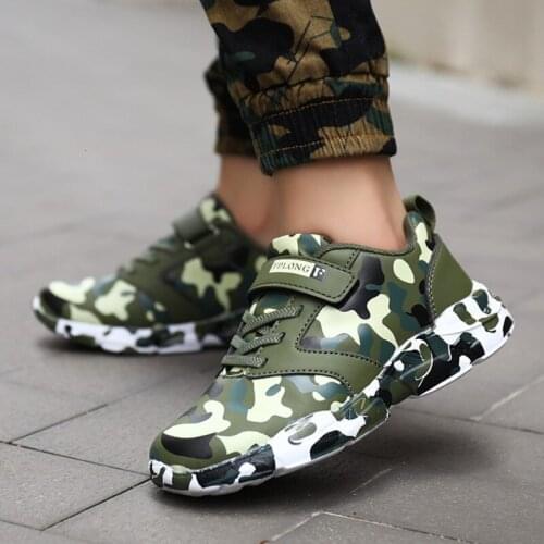 AFFINEST 2019 New Kids Sport Shoes Breathable Tenis Infantil Basket Shoes Boys Winter Sneakers Girls Running Shoes Army Green