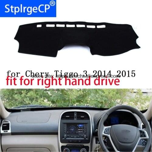 For Chery tiggo 3 2014 2015 right hand drive dashboard mat Protective pad car-styling Interior Refit sticker Mat products