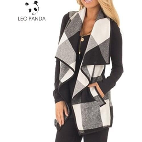 Женские длинные жилеты LEOPANDA China At AliExpress