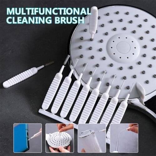 10pcs /Set Shower Head Small Brush Bottle Teapot Nozzle Kettle Spout Brush Set For Household Cleaning Supplies Cleaning Tools