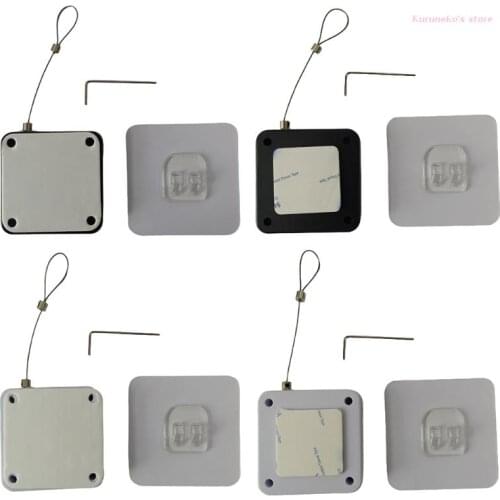Punch-free Automatic Sensor Door Closer Drawstring Square Retractable Cable Box Bracket Door Automatic Closer Home