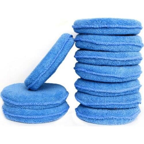 Microfiber Polishing Pad Sponge Supplies Tool Waxing 125mm 5 Inch Car Care